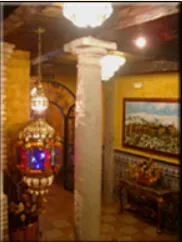 Vidriera artesanal en interior