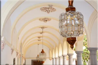 Detalle de lámpara restaurada